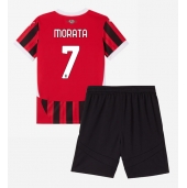 AC Milan Alvaro Morata #7 Thuis tenue voor kinderen 2024-25 Korte Mouwen (+ broek)