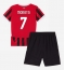 AC Milan Alvaro Morata #7 Thuis tenue voor kinderen 2024-25 Korte Mouwen (+ broek)