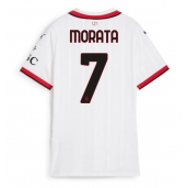 AC Milan Alvaro Morata #7 Uit tenue voor Dames 2024-25 Korte Mouwen