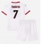 AC Milan Alvaro Morata #7 Uit tenue voor kinderen 2024-25 Korte Mouwen (+ broek)