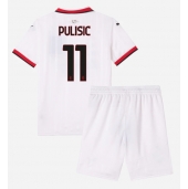 AC Milan Christian Pulisic #11 Uit tenue voor kinderen 2024-25 Korte Mouwen (+ broek)