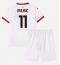 AC Milan Christian Pulisic #11 Uit tenue voor kinderen 2024-25 Korte Mouwen (+ broek)