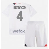 AC Milan Ismael Bennacer #4 Uit tenue voor kinderen 2023-24 Korte Mouwen (+ broek)