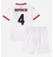 AC Milan Ismael Bennacer #4 Uit tenue voor kinderen 2024-25 Korte Mouwen (+ broek)