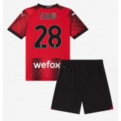 AC Milan Malick Thiaw #28 Thuis tenue voor kinderen 2023-24 Korte Mouwen (+ broek)