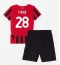 AC Milan Malick Thiaw #28 Thuis tenue voor kinderen 2024-25 Korte Mouwen (+ broek)