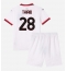 AC Milan Malick Thiaw #28 Uit tenue voor kinderen 2024-25 Korte Mouwen (+ broek)