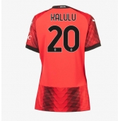 AC Milan Pierre Kalulu #20 Thuis tenue voor Dames 2023-24 Korte Mouwen