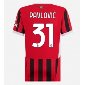 AC Milan Strahinja Pavlovic #31 Thuis tenue voor Dames 2024-25 Korte Mouwen