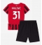 AC Milan Strahinja Pavlovic #31 Thuis tenue voor kinderen 2024-25 Korte Mouwen (+ broek)