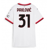 AC Milan Strahinja Pavlovic #31 Uit tenue voor Dames 2024-25 Korte Mouwen