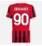 AC Milan Tammy Abraham #90 Thuis tenue voor Dames 2024-25 Korte Mouwen