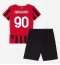 AC Milan Tammy Abraham #90 Thuis tenue voor kinderen 2024-25 Korte Mouwen (+ broek)