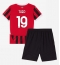 AC Milan Theo Hernandez #19 Thuis tenue voor kinderen 2024-25 Korte Mouwen (+ broek)