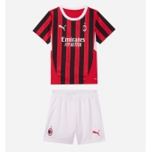 AC Milan Thuis tenue voor kinderen 2024-25 Korte Mouwen (+ broek)