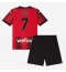 AC Milan Yacine Adli #7 Thuis tenue voor kinderen 2023-24 Korte Mouwen (+ broek)