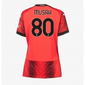 AC Milan Yunus Musah #80 Thuis tenue voor Dames 2023-24 Korte Mouwen