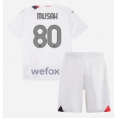 AC Milan Yunus Musah #80 Uit tenue voor kinderen 2023-24 Korte Mouwen (+ broek)