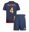 AS Roma Bryan Cristante #4 Derde tenue voor kinderen 2024-25 Korte Mouwen (+ broek)