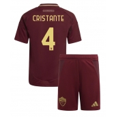 AS Roma Bryan Cristante #4 Thuis tenue voor kinderen 2024-25 Korte Mouwen (+ broek)