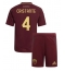 AS Roma Bryan Cristante #4 Thuis tenue voor kinderen 2024-25 Korte Mouwen (+ broek)