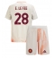 AS Roma Enzo Le Fee #28 Uit tenue voor kinderen 2024-25 Korte Mouwen (+ broek)