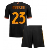 AS Roma Gianluca Mancini #23 Derde tenue voor kinderen 2023-24 Korte Mouwen (+ broek)