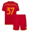 AS Roma Leonardo Spinazzola #37 Thuis tenue voor kinderen 2023-24 Korte Mouwen (+ broek)