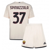 AS Roma Leonardo Spinazzola #37 Uit tenue voor kinderen 2023-24 Korte Mouwen (+ broek)