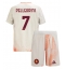 AS Roma Lorenzo Pellegrini #7 Uit tenue voor kinderen 2024-25 Korte Mouwen (+ broek)