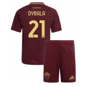 AS Roma Paulo Dybala #21 Thuis tenue voor kinderen 2024-25 Korte Mouwen (+ broek)