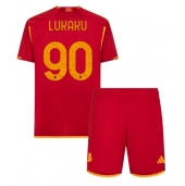 AS Roma Romelu Lukaku #90 Thuis tenue voor kinderen 2023-24 Korte Mouwen (+ broek)