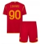 AS Roma Romelu Lukaku #90 Thuis tenue voor kinderen 2023-24 Korte Mouwen (+ broek)