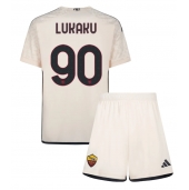 AS Roma Romelu Lukaku #90 Uit tenue voor kinderen 2023-24 Korte Mouwen (+ broek)