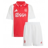 Ajax Thuis tenue voor kinderen 2024-25 Korte Mouwen (+ broek)