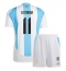 Argentinië Angel Di Maria #11 Thuis tenue voor kinderen Copa America 2024 Korte Mouwen (+ broek)