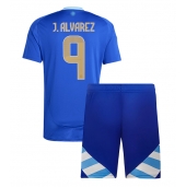 Argentinië Julian Alvarez #9 Uit tenue voor kinderen Copa America 2024 Korte Mouwen (+ broek)