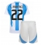 Argentinië Lautaro Martinez #22 Thuis tenue voor kinderen Copa America 2024 Korte Mouwen (+ broek)