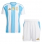 Argentinië Thuis tenue voor kinderen Copa America 2024 Korte Mouwen (+ broek)