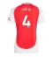 Arsenal Ben White #4 Thuis tenue voor Dames 2024-25 Korte Mouwen