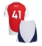 Arsenal Declan Rice #41 Thuis tenue voor kinderen 2024-25 Korte Mouwen (+ broek)