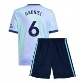 Arsenal Gabriel Magalhaes #6 Derde tenue voor kinderen 2024-25 Korte Mouwen (+ broek)