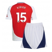 Arsenal Jakub Kiwior #15 Thuis tenue voor kinderen 2024-25 Korte Mouwen (+ broek)