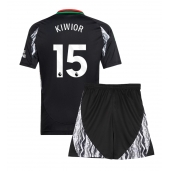 Arsenal Jakub Kiwior #15 Uit tenue voor kinderen 2024-25 Korte Mouwen (+ broek)