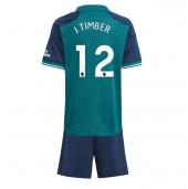 Arsenal Jurrien Timber #12 Derde tenue voor kinderen 2023-24 Korte Mouwen (+ broek)