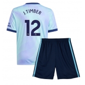 Arsenal Jurrien Timber #12 Derde tenue voor kinderen 2024-25 Korte Mouwen (+ broek)