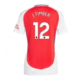 Arsenal Jurrien Timber #12 Thuis tenue voor Dames 2024-25 Korte Mouwen