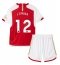 Arsenal Jurrien Timber #12 Thuis tenue voor kinderen 2023-24 Korte Mouwen (+ broek)