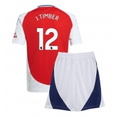 Arsenal Jurrien Timber #12 Thuis tenue voor kinderen 2024-25 Korte Mouwen (+ broek)