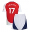 Arsenal Oleksandr Zinchenko #17 Thuis tenue voor kinderen 2024-25 Korte Mouwen (+ broek)